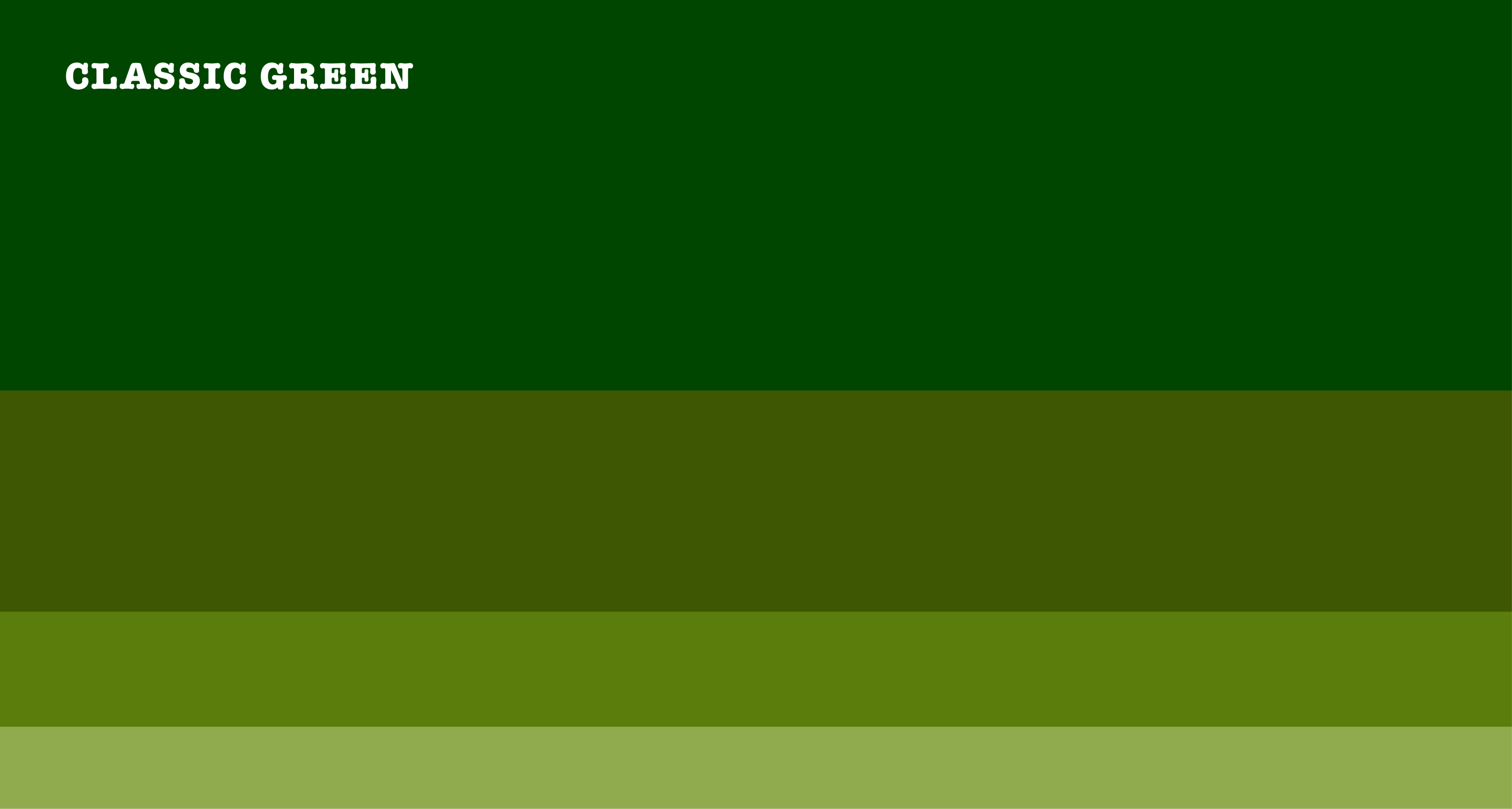 Green palette